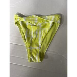 Aerie Yellow Tie Dye High Wasted High Cut Cheeky